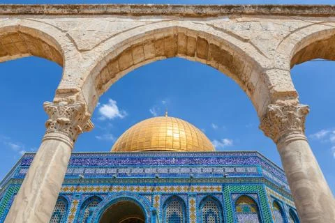 Dome of the Rock Mosque in Jerusalem. Stock Photos