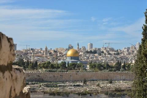 Dome of the Rock Mosque in Jerusalem. Stock Photos