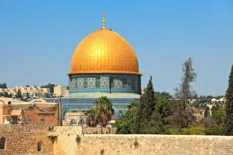 Dome of the rock mosque. Stock Photos