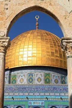 Dome of the rock mosque. Stock Photos