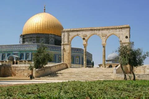 Dome of the rock mosque. Stock Photos