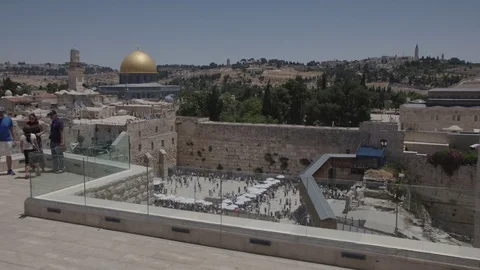Dome of the Rock, noon time, suitable for Green Screen background Stock Footage 86407739