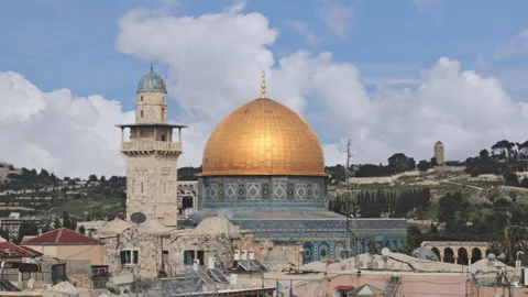 The Dome Of The Rock in Old Jerusalem Stock-Footage 172032763