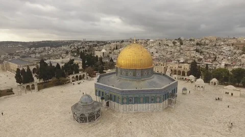 Dome of the Rock (Qubbat As-Sakhrah), Jerusalem Stock Footage