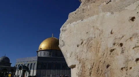 DOME OF THE ROCK -SLOWMOTION - 01 Stock Footage 46996702