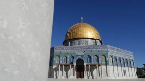 DOME OF THE ROCK -SLOWMOTION - 03 Stock Footage 46996294