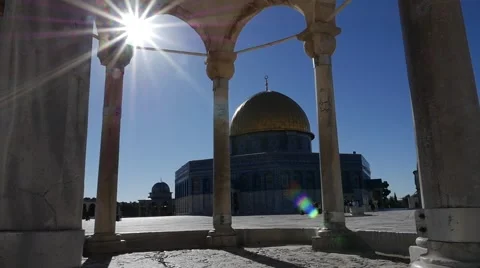 DOME OF THE ROCK - SLOWMOTION - 06 Stock Footage 46996314