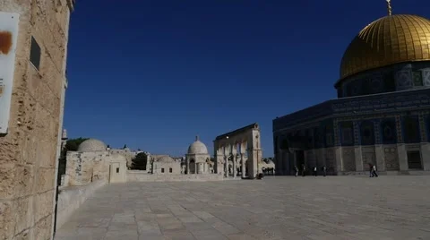 DOME OF THE ROCK - SLOWMOTION - 07 Stock Footage 46996734