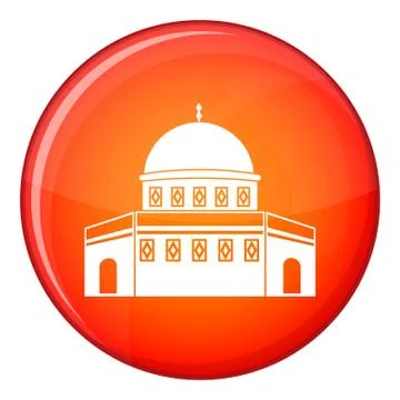 Dome of the Rock on the Temple Mount icon Stock Illustration