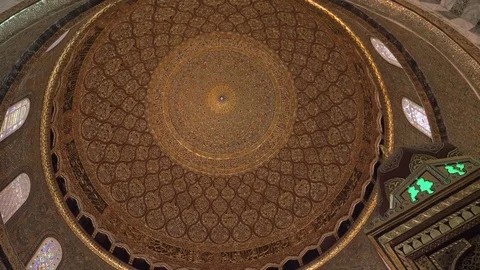 Dome of the Rock's Interior Dome  Video stock 82595412