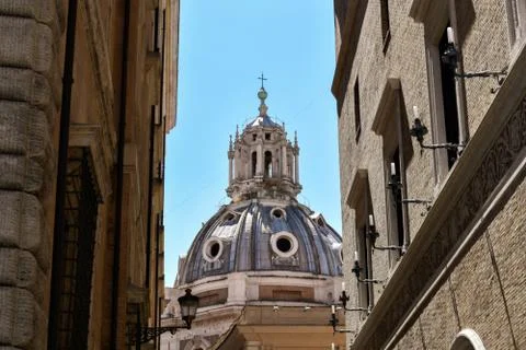 A dome in Rome Foto stock