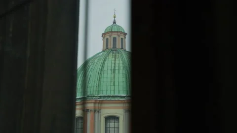 Dome seen from  a tower Stock Footage 217369878