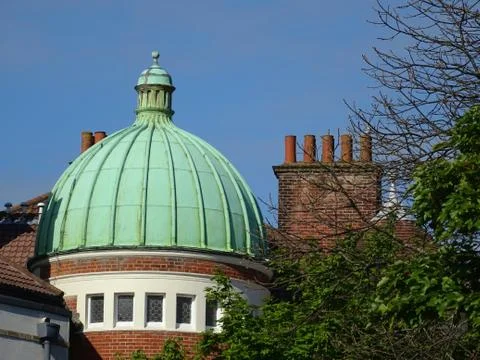 Dome Shaped Rooftop Set Against A Blue Sky Stock Photos
