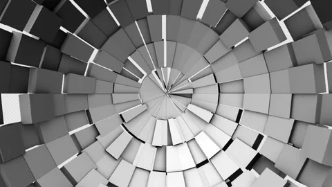 Dome-shaped tiles that move randomly across an uneven surface Stock Footage 332202165