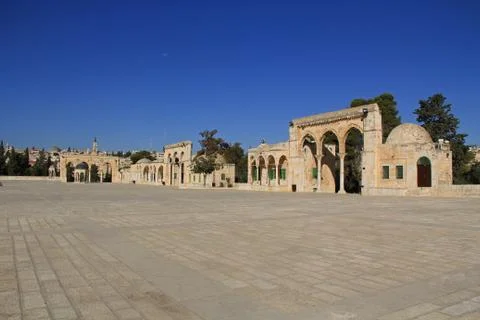 Dome of the Spirits along the square on the Temple Mount Stock Photos
