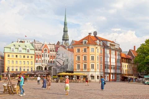 Dome Square in Riga Stock Photos