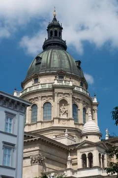 Dome of St Stephen's Basilica Stock Photos