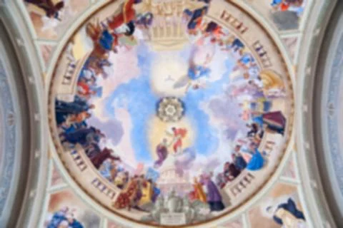 Dome of the temple, blur abstract background Stock Photos