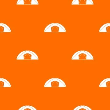 Dome tent for camping pattern seamless Stock Illustration