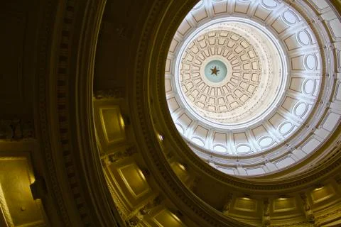 The Dome of Texas State Capitol 스톡 사진