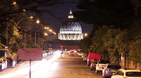 Dome, traffic rome Stock Footage 59737087