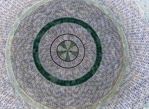 Dome - up view from inside good for background Stock Photos