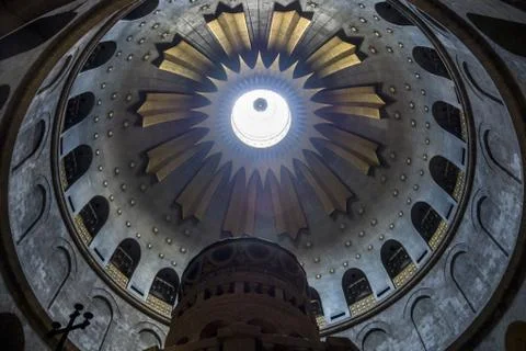Dome - up view from inside good for background Stock Photos