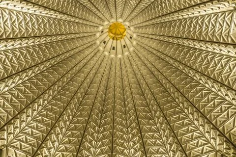 Dome - up view from inside good for background Stock Photos