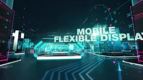 Domed city with digital technology concept Stock Footage 93768210