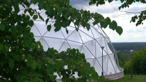 Domed modern buildin 库存影片 112952170