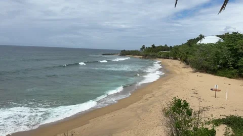 Domes beach in Puerto Rico Stock Footage 280398435