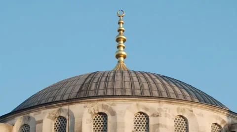 Domes of the Blue Mosque in Istanbul Turkey Video stock 59554842