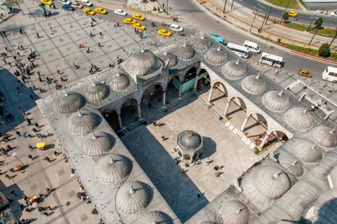 Domes of The New Mosque Stock Photos