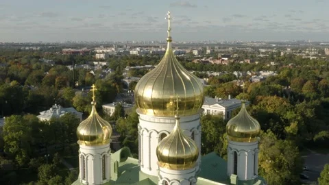 Domes of orthodox Cathedral Stock Footage 161120354
