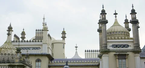 Domes of the Royal Brighton Pavilion Vídeo Stock 87162404