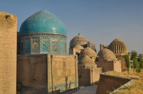 Domes in samarkand Foto stock