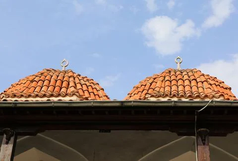 Domes of ulucami mosque 库存照片