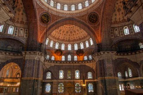 Domes of Yeni Mosque. Stock Photos