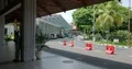 Domestic Airport Ngurah Rai departure terminal street in Bali - Indonesia 4k or 4k+ Resolution