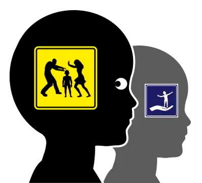 Domestic Conflicts Stock Illustration