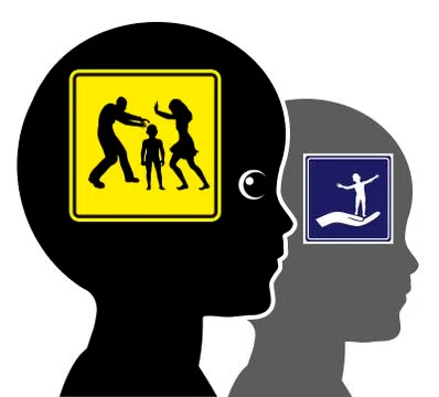 Domestic Conflicts Illustrazione stock