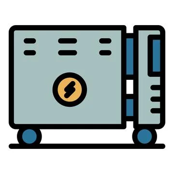 Domestic control heater icon vector flat 스톡 일러스트