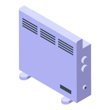 Domestic convector icon isometric vector. Room radiator Stockillustratie