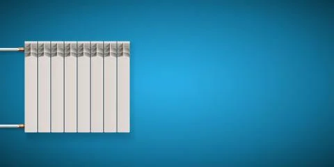 Domestic heating system concept Stock Illustration