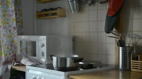 Domestic kitchen Stock Footage 21994674