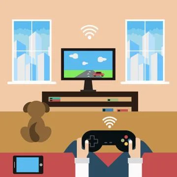 Domestic leisure Stock Illustration