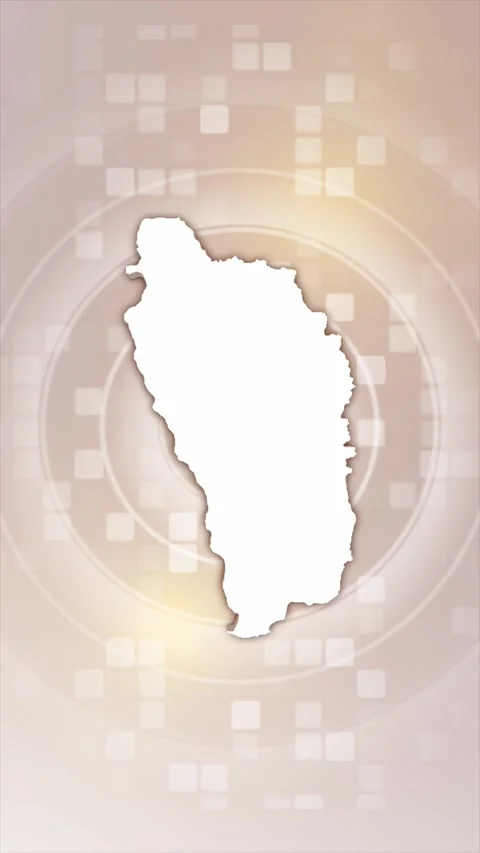 Dominica Animated Map Stock Footage 275899184