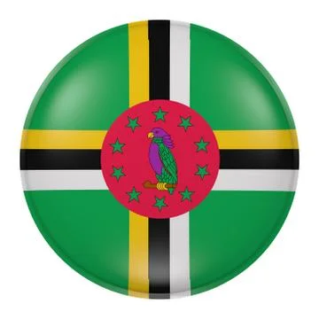 Dominica button Stock Illustration