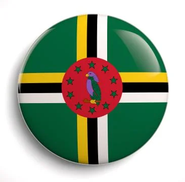 Dominica flag Stock Illustration