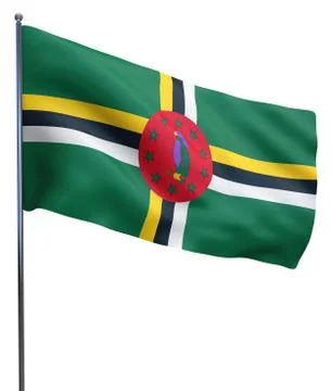 Dominica Flag Image Stock Illustration